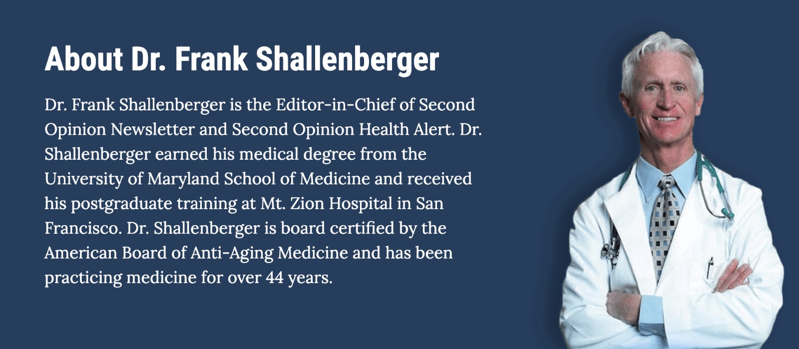 Dr. Frank Shallenberger, formulator of Advanced Amino Formula